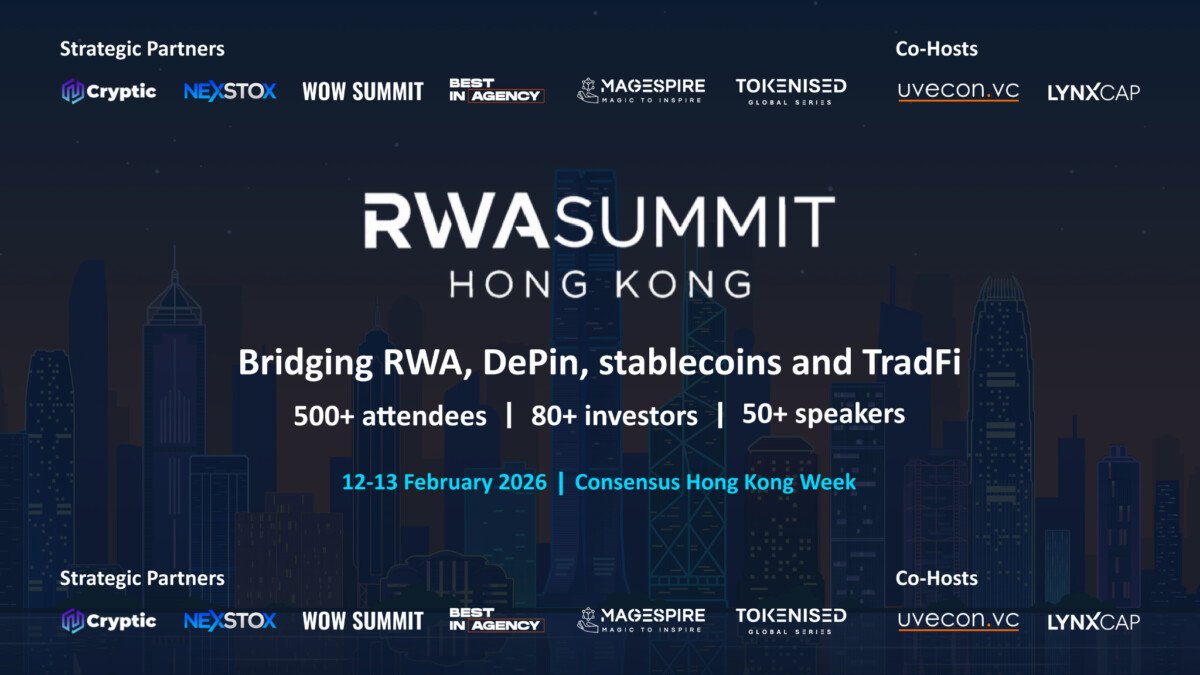 RWA Summit Hong Kong 2026 Targets the Future of Real-World Finance